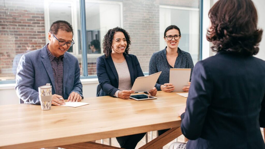 body language during interview